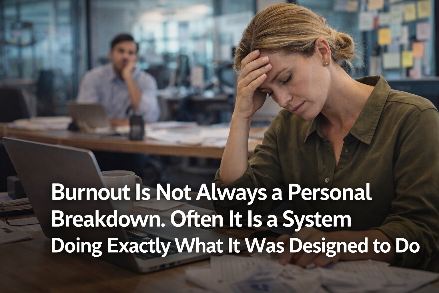 Burnout Is Not Always a Personal Breakdown. Often It Is a System Doing Exactly What It Was Designed to Do